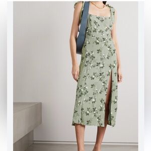 Reformation Twilight Dress in Verde
